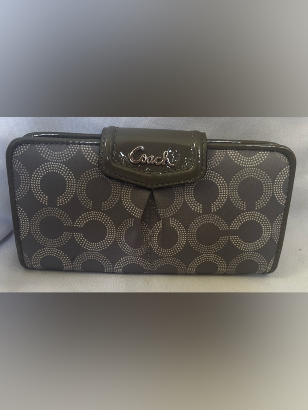 Coach “Mod C” Medium Sized Wallet in Dove Grey